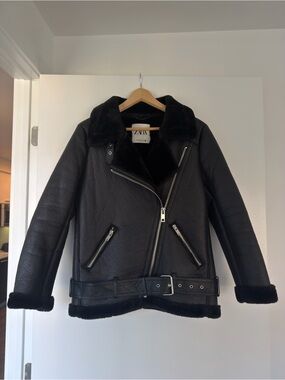 Shearling Moto Jacket